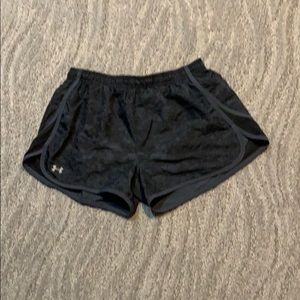 Under Armour black running shorts